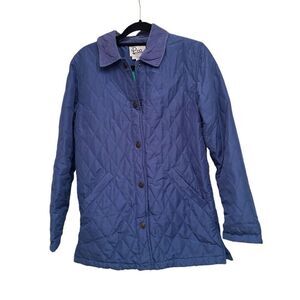 Lilly Pulitzer periwinkle snap front quilted jacket - size s